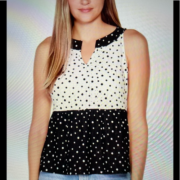 Belle by Belldini Tops - Belle by Belldini Woman’s Polka Dot Too (NWT)
